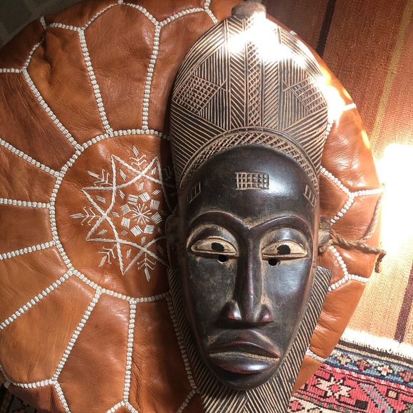 Vintage African Mask (ready-to-hang)